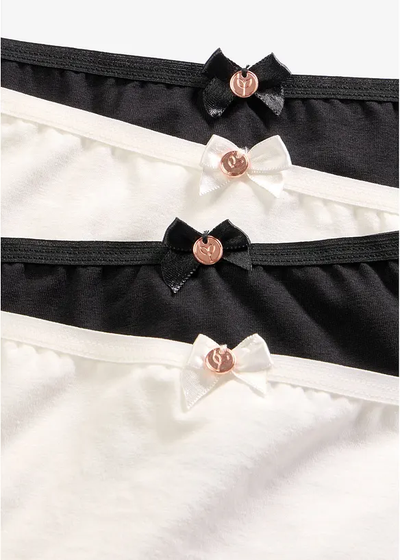 Panty con cotone biologico (pacco da 4), bonprix