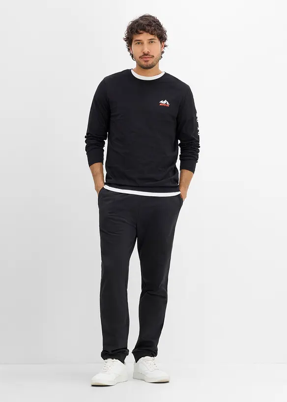 Maglia a maniche lunghe in puro cotone biologico, bonprix