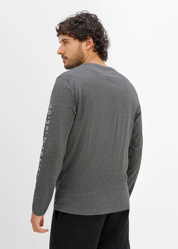 Maglia a maniche lunghe in puro cotone biologico, bonprix