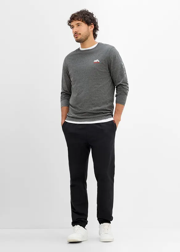 Maglia a maniche lunghe in puro cotone biologico, bonprix