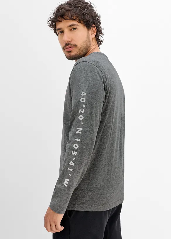 Maglia a maniche lunghe in puro cotone biologico, bonprix
