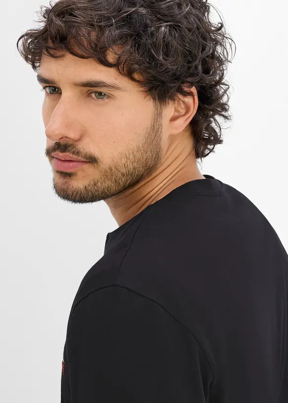 Maglia serafino in puro cotone biologico, bonprix
