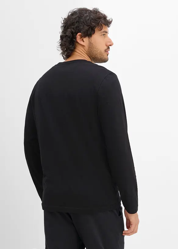 Maglia serafino in puro cotone biologico, bonprix