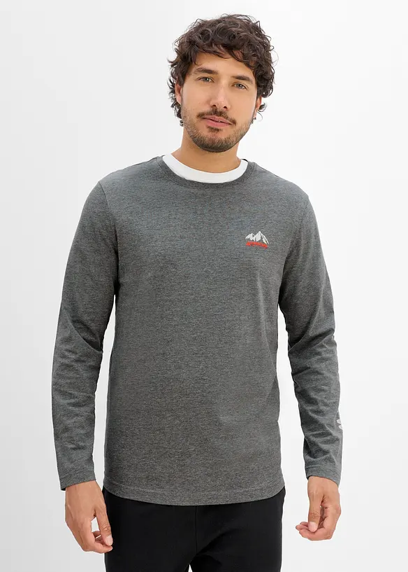 Maglia a maniche lunghe in puro cotone biologico, bonprix