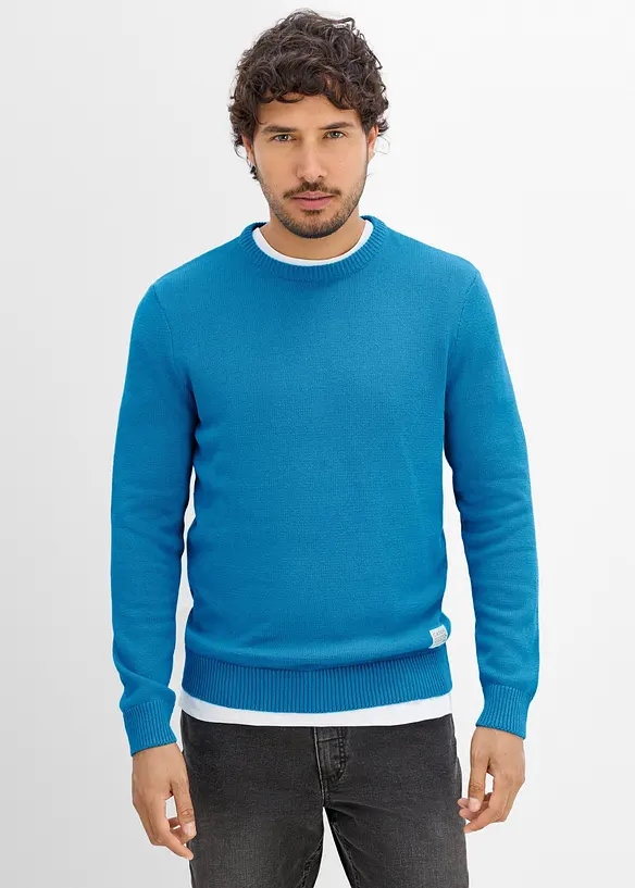 Maglione regular fit in filato fine, bonprix