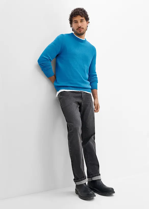 Maglione regular fit in filato fine, bonprix