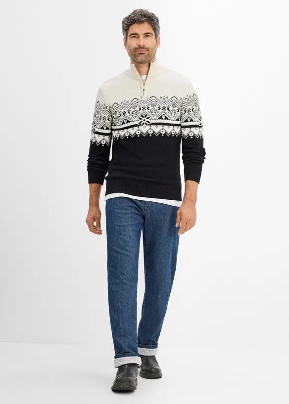 Maglione norvegese in puro cotone, bonprix