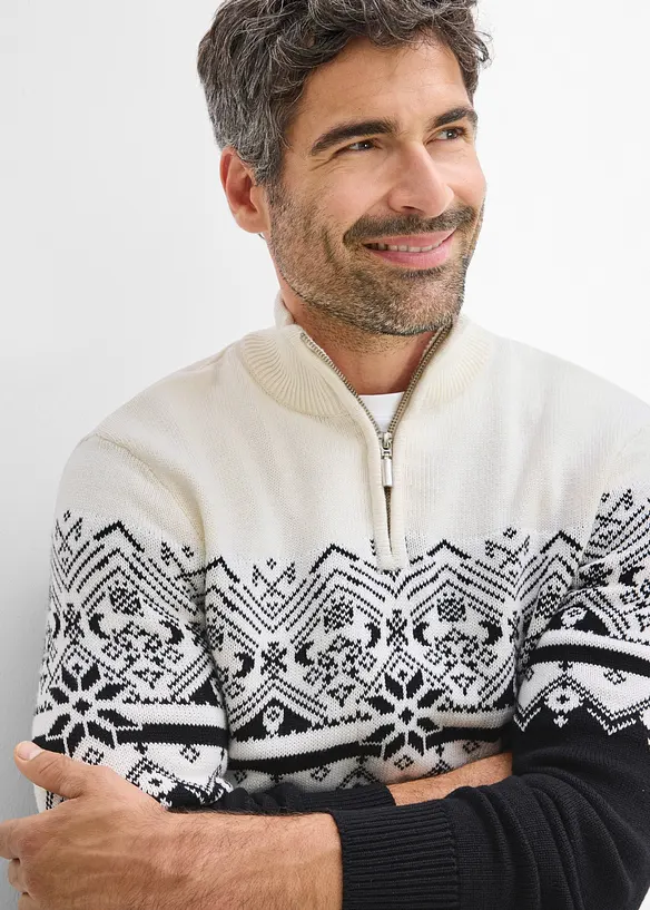 Maglione norvegese in puro cotone, bonprix