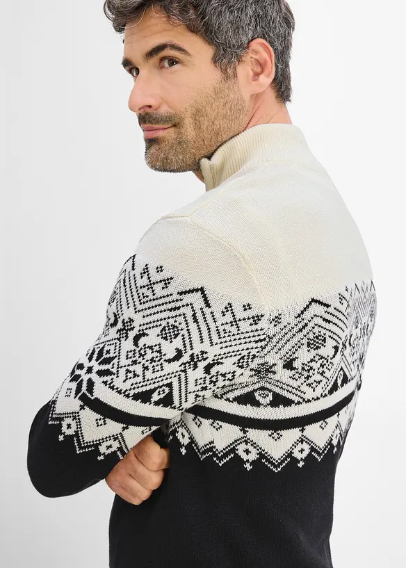 Maglione norvegese in puro cotone, bonprix