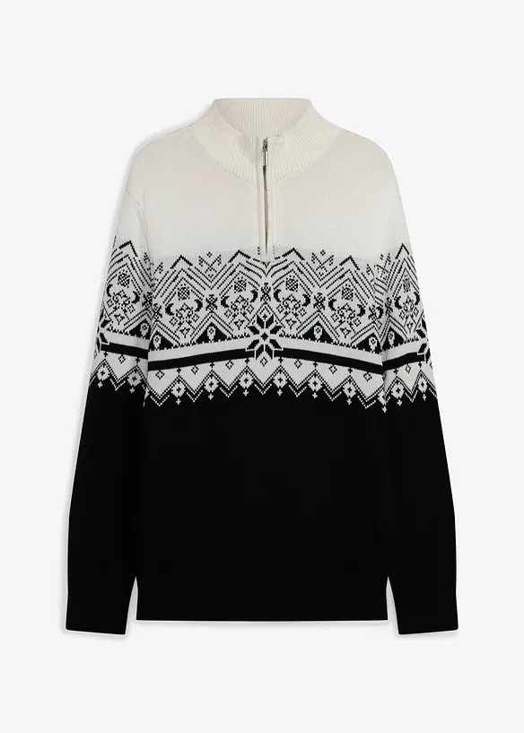 Maglione norvegese in puro cotone, bonprix