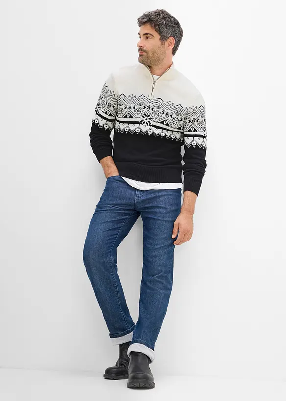 Maglione norvegese in puro cotone, bonprix