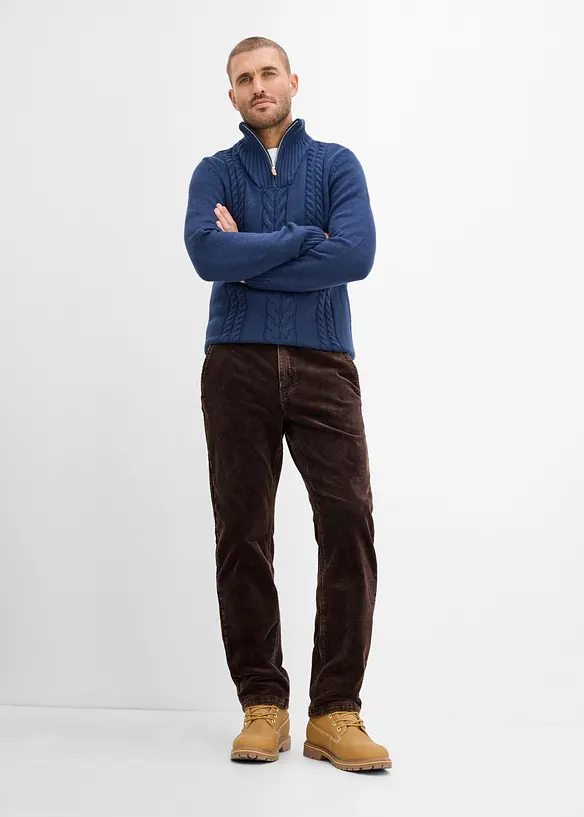 Pantaloni di velluto a coste classic fit, straight, bonprix