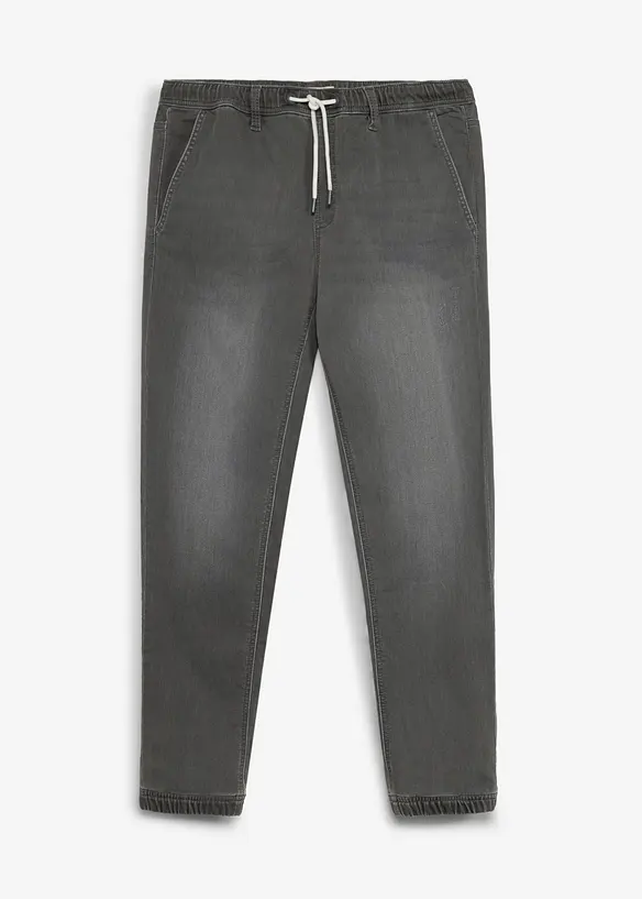 Jeans jogger con elastico in vita regular fit, straight, bonprix