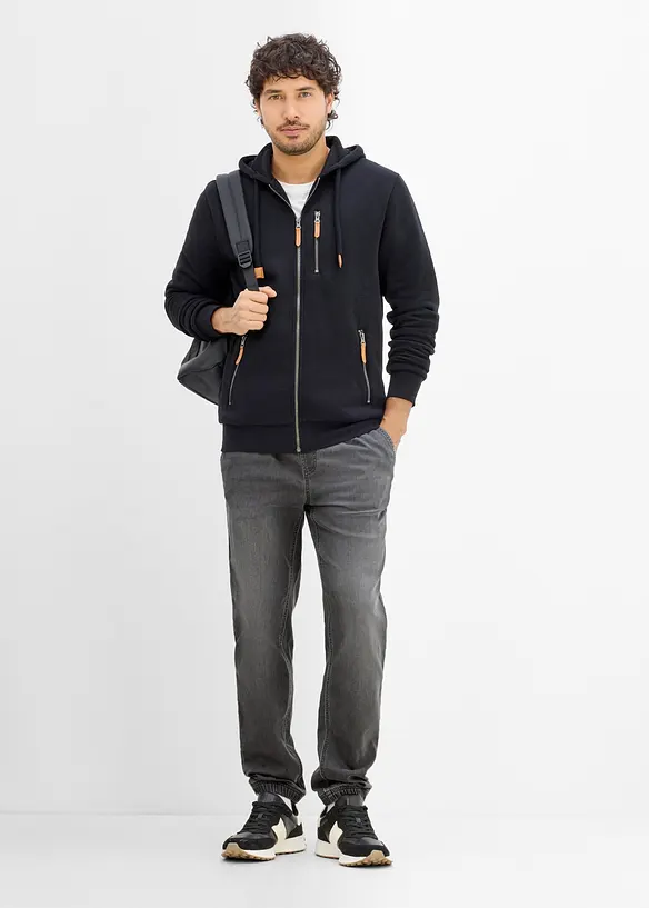Jeans jogger con elastico in vita regular fit, straight, bonprix