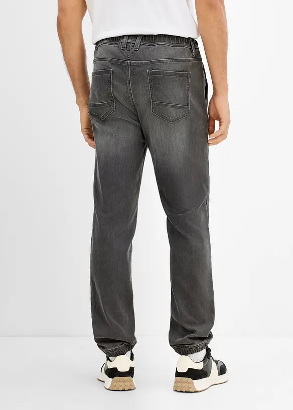 Jeans jogger con elastico in vita regular fit, straight, bonprix