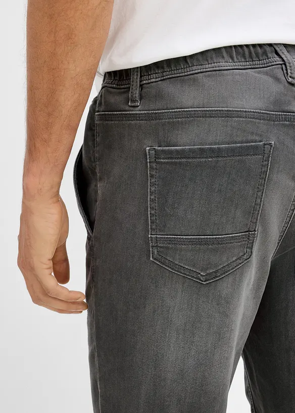 Jeans jogger con elastico in vita regular fit, straight, bonprix