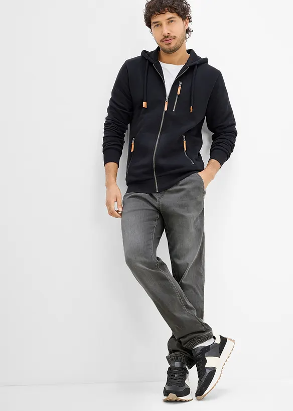 Jeans jogger con elastico in vita regular fit, straight, bonprix
