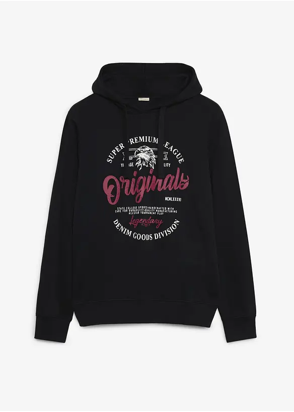 Felpa con cappuccio e taglio comfort, bonprix