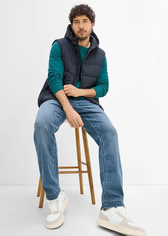 Jeans con cavallo rinforzato classic fit, tapered, bonprix