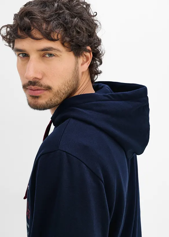 Felpa con cappuccio e taglio comfort, bonprix