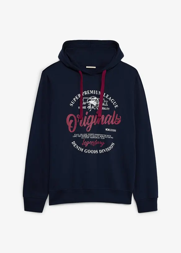 Felpa con cappuccio e taglio comfort, bonprix