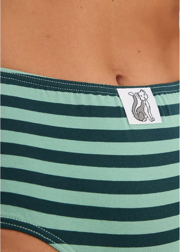 Slip alto con morbido cotone (pacco da 4), bonprix