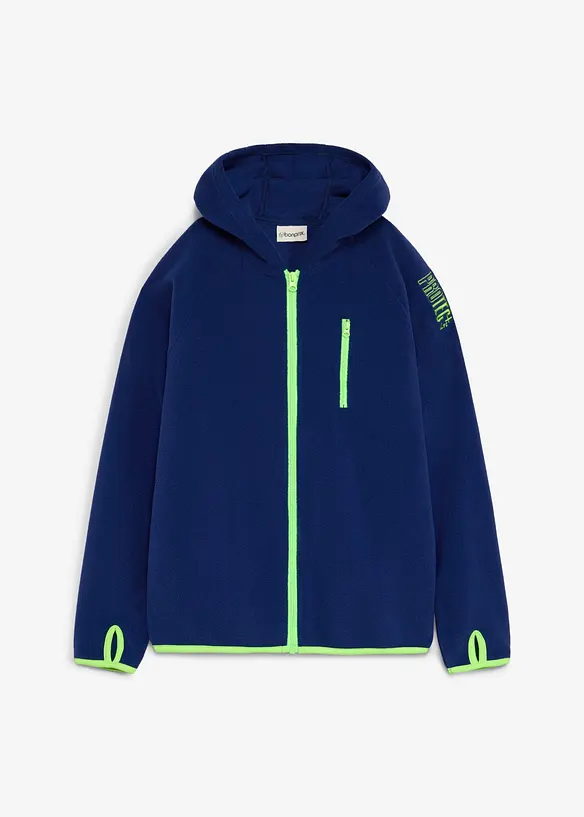 Giacca in pile con dettagli a contrasto, bonprix