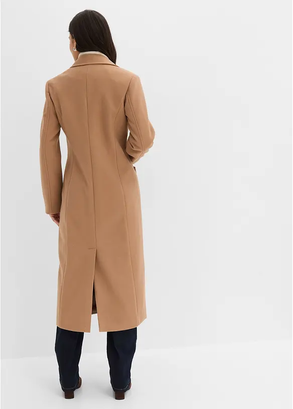 Cappotto lungo in simil lana, bonprix