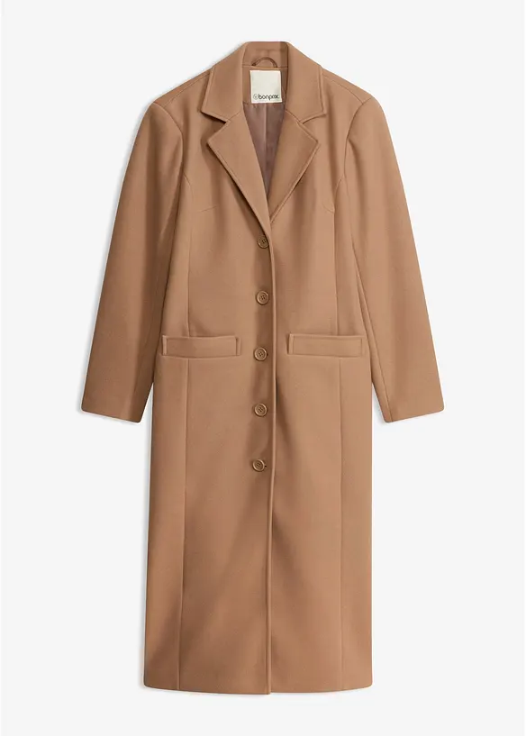 Cappotto lungo in simil lana, bonprix