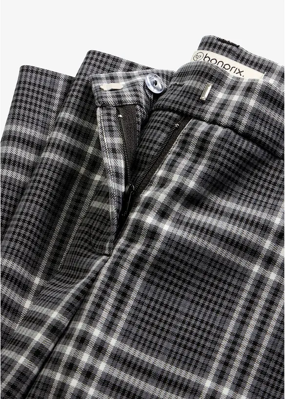 Pantaloni elasticizzati con fantasia a quadri, bonprix
