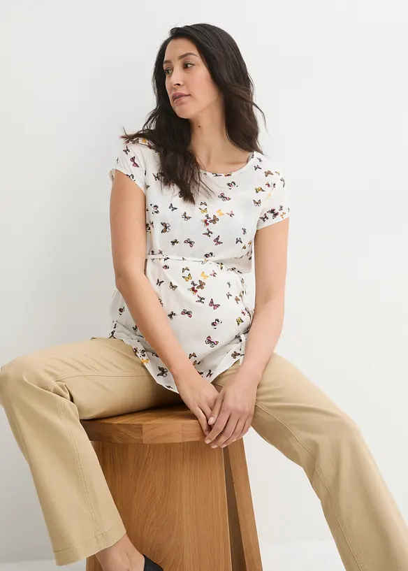 Blusa pr&eacute;maman in viscosa leggera, bonprix