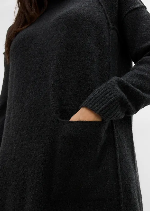 Abito in maglia a collo alto, bonprix