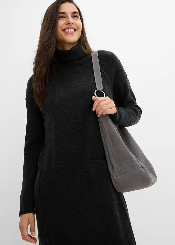 Abito in maglia a collo alto, bonprix