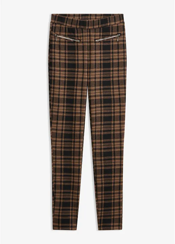 Pantaloni jacquard in jersey, bonprix