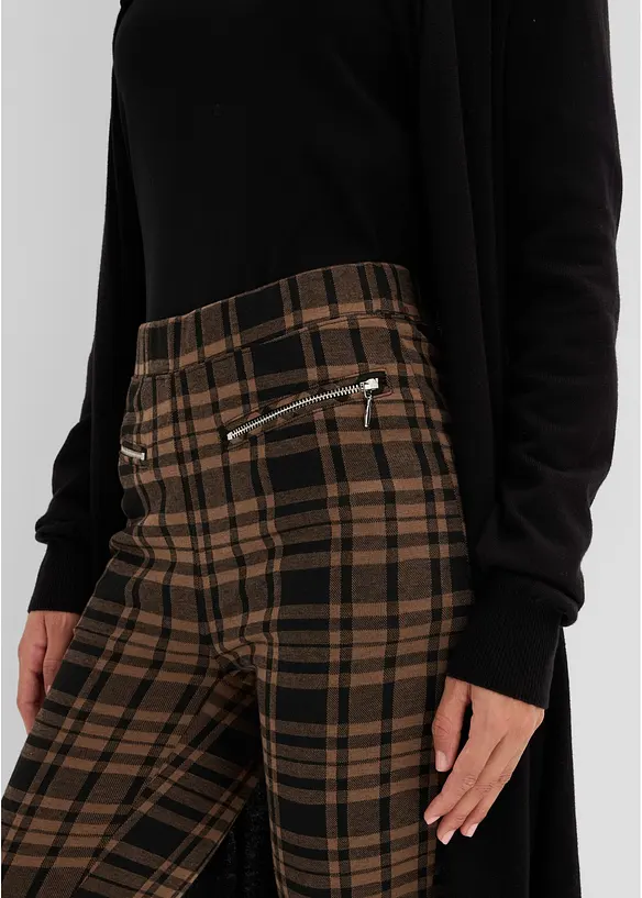 Pantaloni jacquard in jersey, bonprix