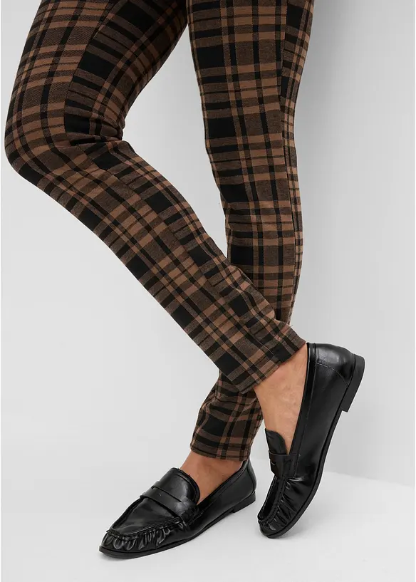 Pantaloni jacquard in jersey, bonprix