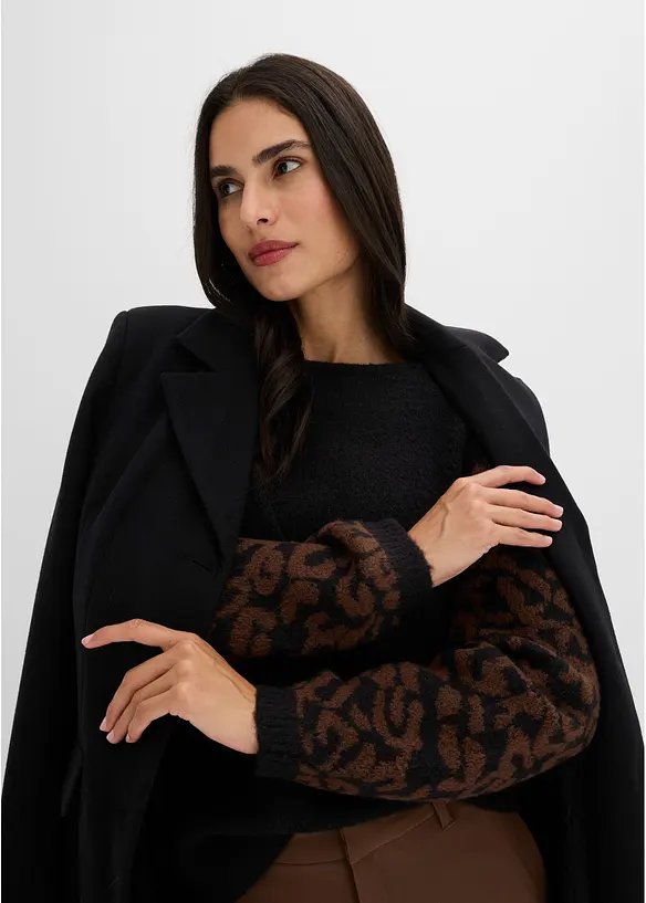 Maglione a trama operata, bonprix