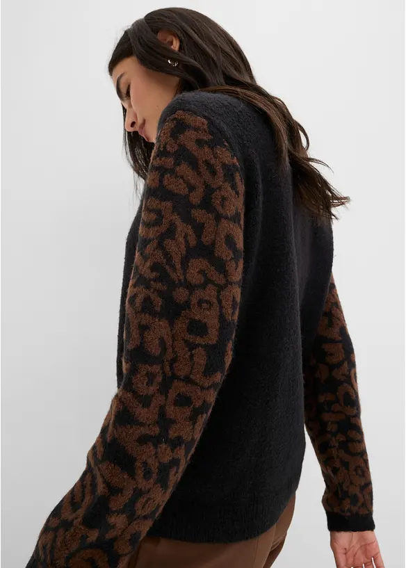 Maglione a trama operata, bonprix