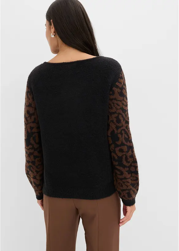 Maglione a trama operata, bonprix