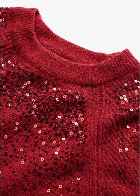 Maglione con paillettes, bonprix