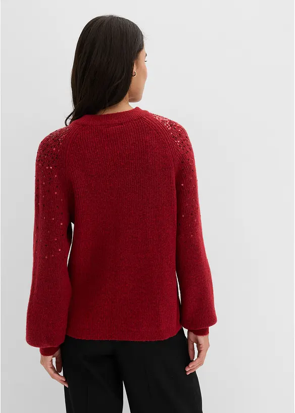 Maglione con paillettes, bonprix