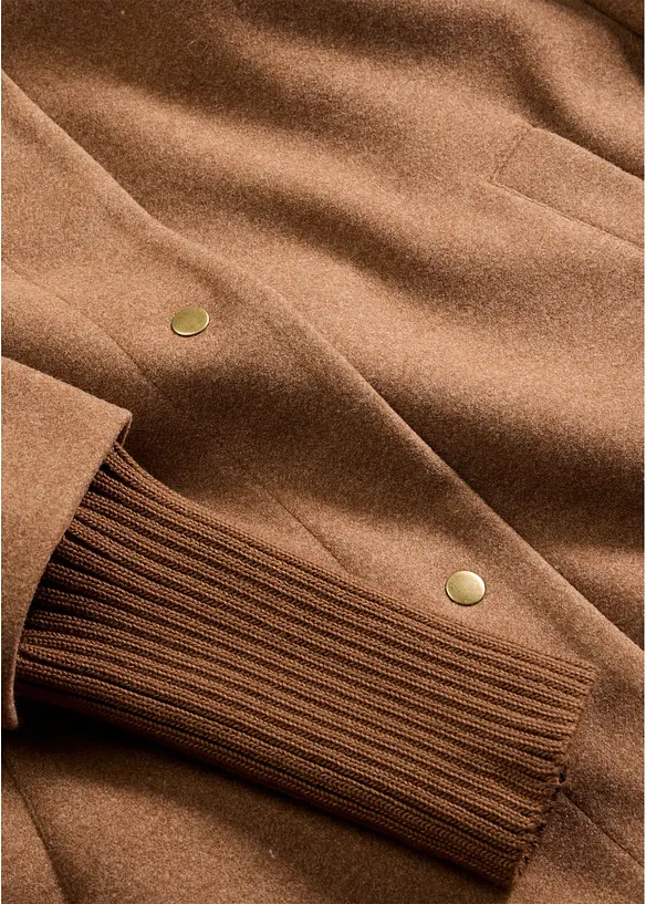 Cappotto corto in simil lana, bonprix