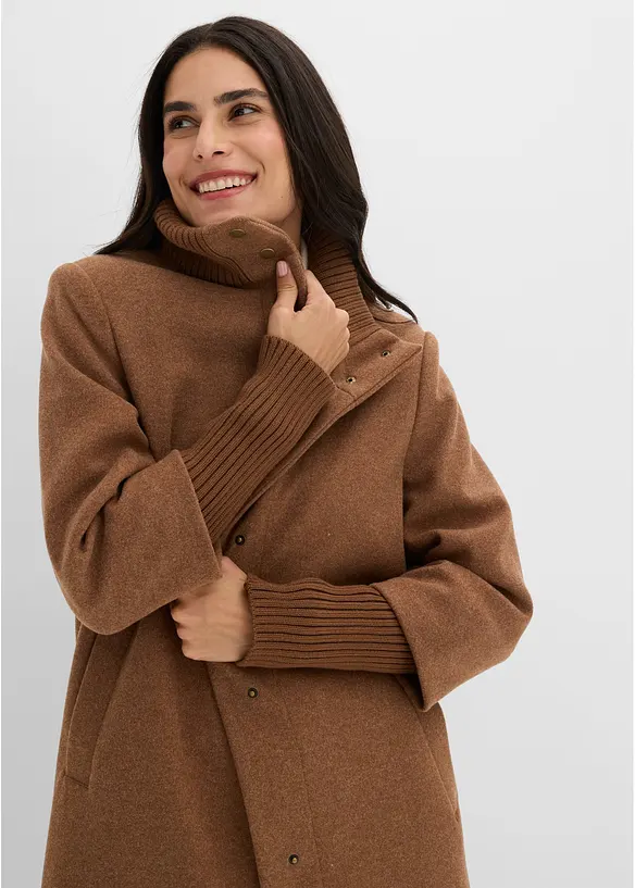 Cappotto corto in simil lana, bonprix