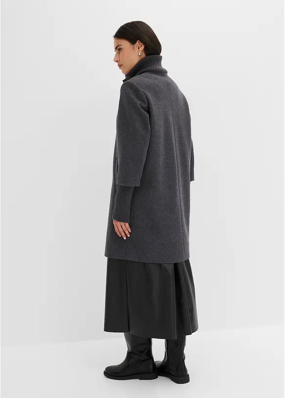 Cappotto corto in simil lana, bonprix