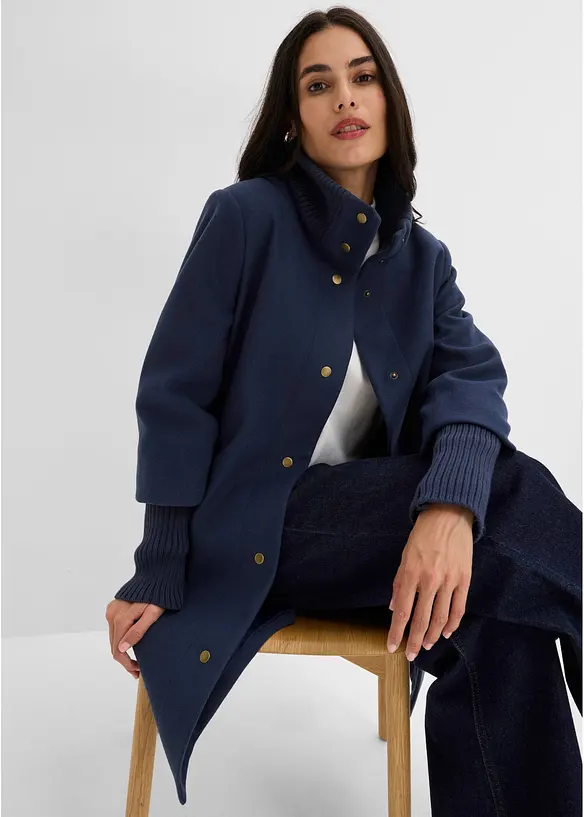 Cappotto corto in simil lana, bonprix