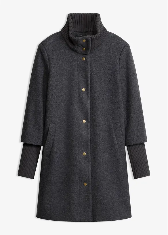 Cappotto corto in simil lana, bonprix