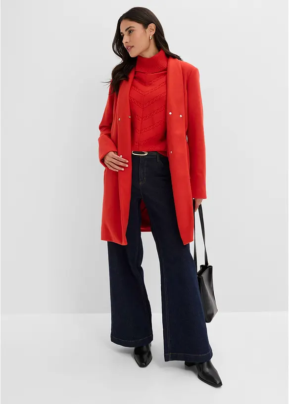 Cappotto corto in simil lana, bonprix