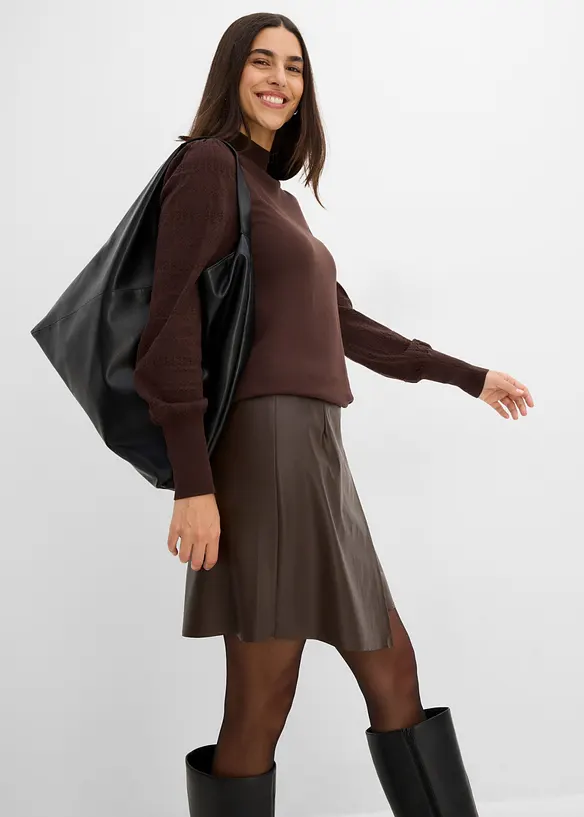 Gonna in similpelle, bonprix