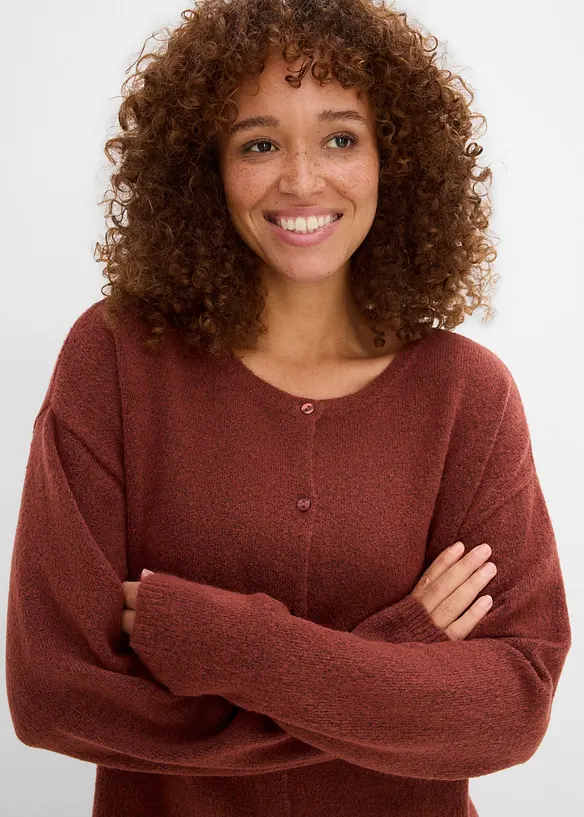 Cardigan in filato fine, bonprix