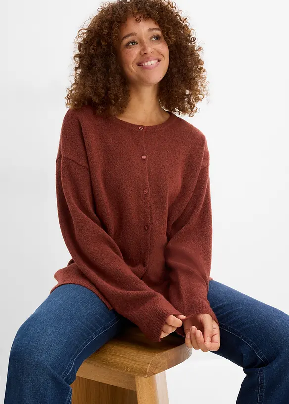 Cardigan in filato fine, bonprix